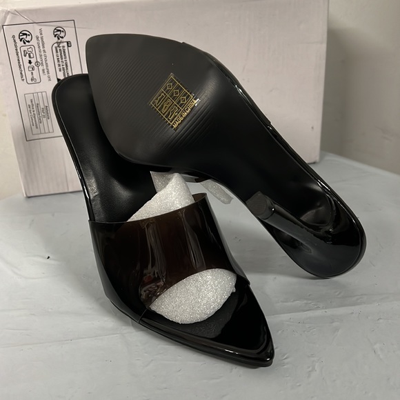 💥3/$15💥 NIB Black Clear Extreme Point Toe Mule - Size 6 (36) - Picture 10 of 13